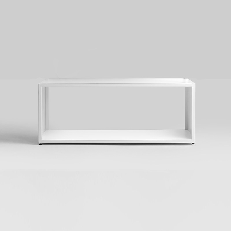 简约长条矮铁艺电视柜机顶盒路由器置物架桌面书架客厅装饰窄地柜