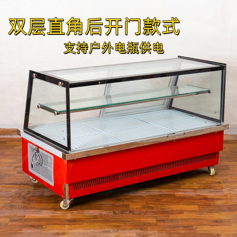 户外移动摆摊冷藏展示柜熟食商用烧烤三轮车冰箱卤菜保鲜鸭脖冰柜