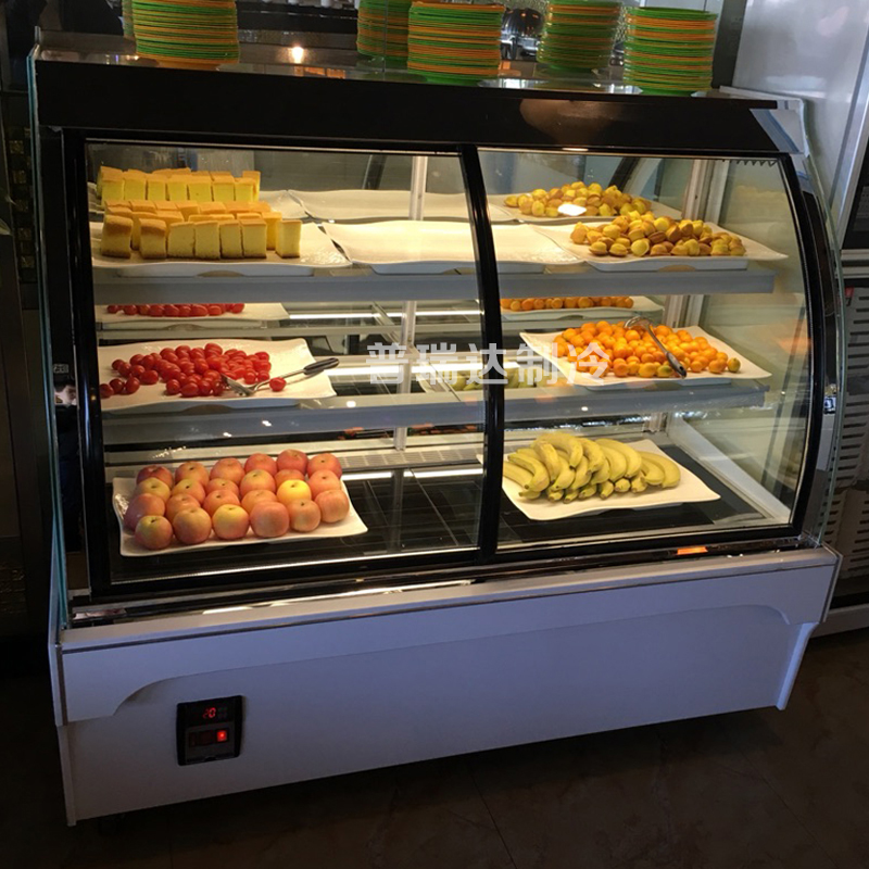 蛋糕柜冷藏展示柜弧形前开门西点水果甜品慕斯熟食商用风冷保鲜柜
