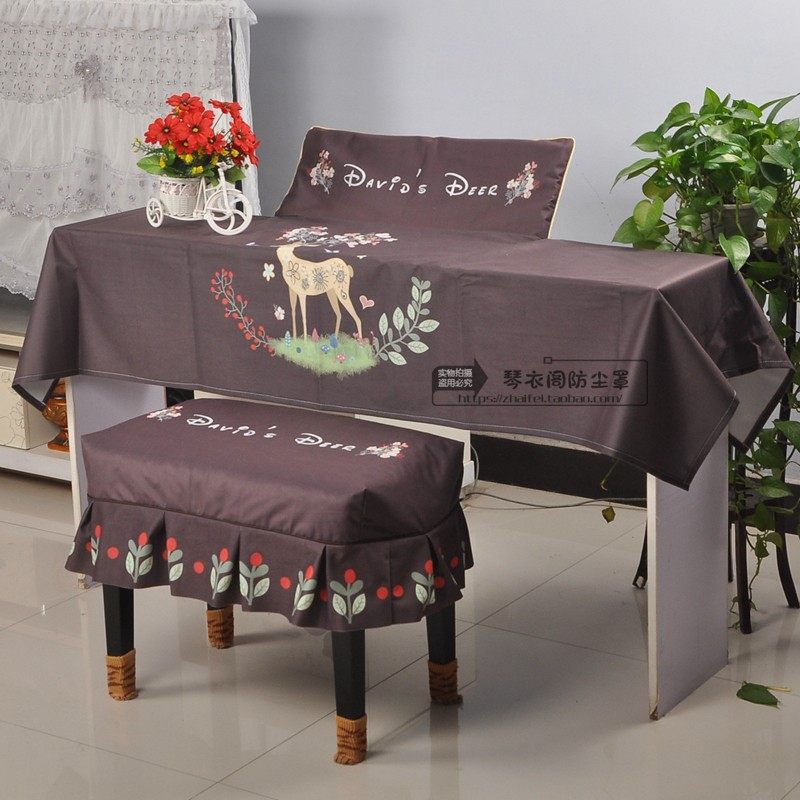 罗兰电钢琴防尘盖布加厚通用88键61键电子琴盖布防尘盖巾简约布艺