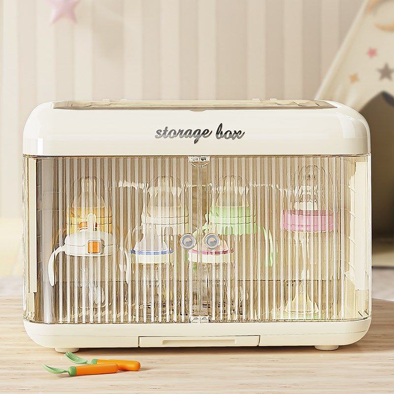 婴儿奶瓶收纳柜宝宝辅食工具收纳盒儿童餐具储存箱碗筷沥水置物架