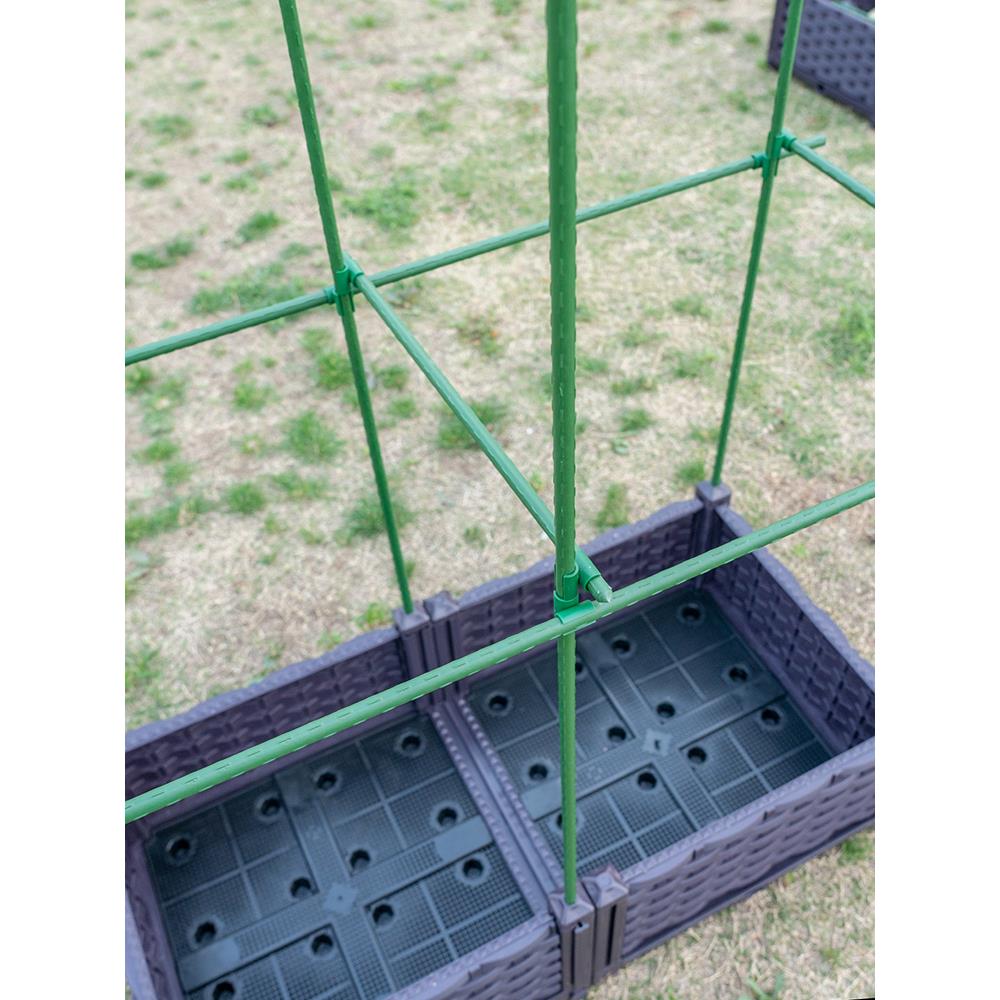 阳台种植箱爬藤花架种菜爬藤架蔬菜支架植物支撑杆葡萄百香果架子