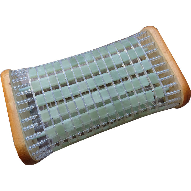 玉石枕头天然特价空心枕岫玉护颈保健凉枕冰凉降温单人汗蒸钢丝绳