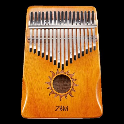 zani拇指琴17音卡林巴琴桃花芯手指钢琴小众乐器五指琴实木21音