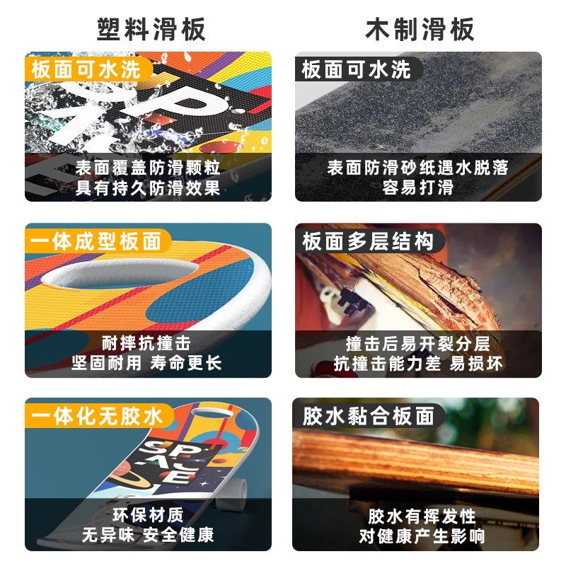 四轮滑板初学者儿童男孩女6一12岁以上10成人大童专业双翘滑板车