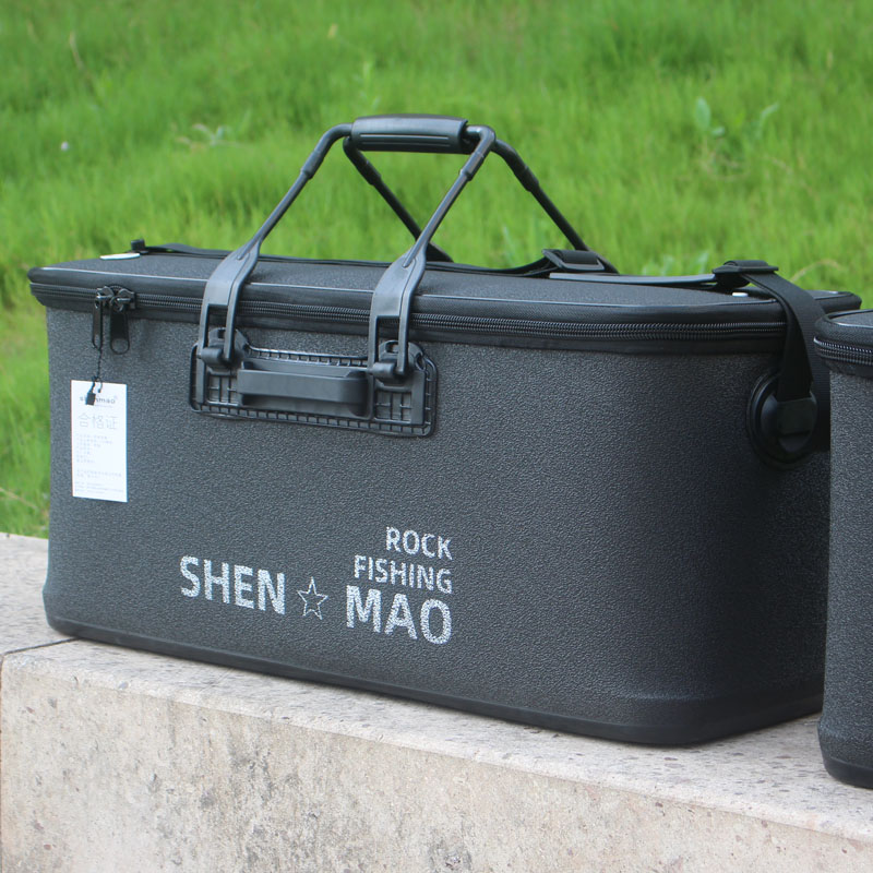 神猫加长形钓鱼桶黄鳝桶海竿包不压扁加厚EVA养鱼水桶渔具收纳箱