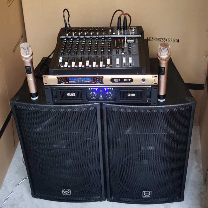 户外演出大功率15寸KTV音响套装无源婚庆会议室全频舞台音箱
