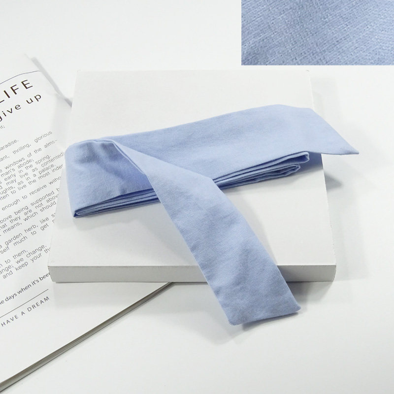 春夏麻棉纯色布连衣裙装饰腰带百搭文艺范女简约服饰配件布条绑带