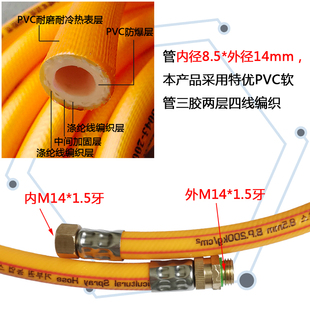 长度尺寸定制高压打药喷头连接管双外丝短管出水管双内丝接头管
