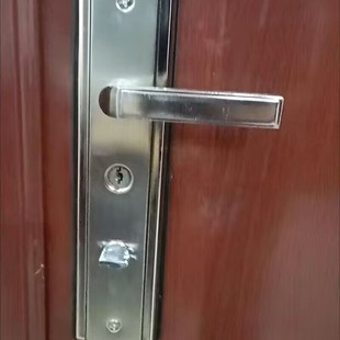 防盗门超C级王力门锁三件套圆孔防盗门锁单活老式拉手自动锁把手