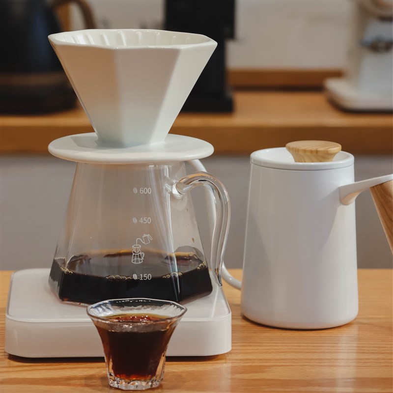 手冲咖啡套装 V60滤杯 手冲壶 咖啡分享壶手冲咖啡器具套装三件套