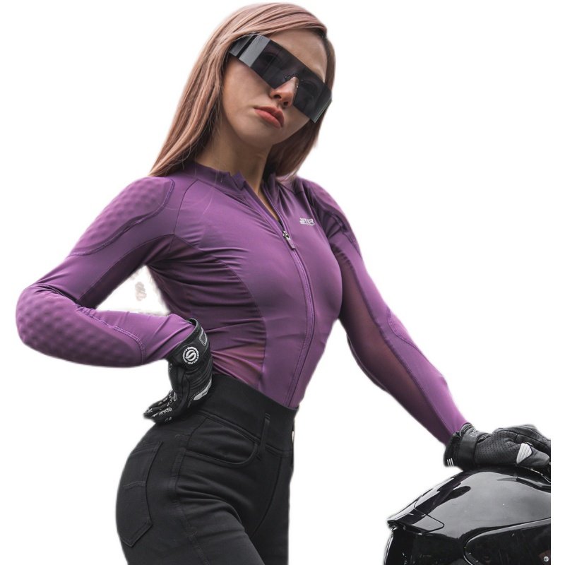 星空骑士摩托车护甲衣女夏季骑行服网眼透气排汗防摔防护机车服女