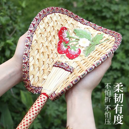 手工编织蒲扇扇子随身古风团扇汉服网红中国风编织便携高颜值夏季