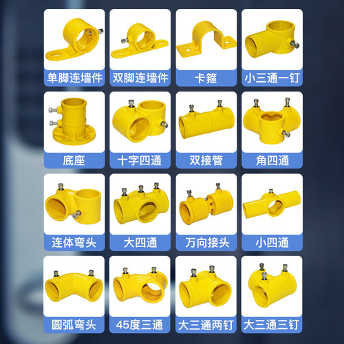 扶手栏杆临时固定钢管接头塑料配件标准化临边防护连接件工地楼梯