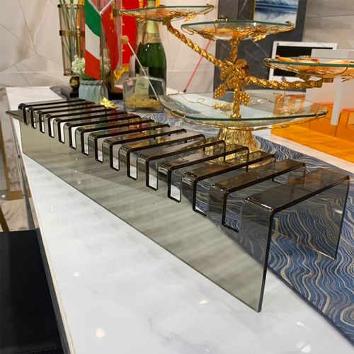 亚克力石材样品桌面展示架 大理石木板展示架玻璃样品色板展示架