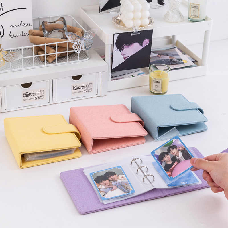 四寸卡册拍立得相册一格活页封面来图定制迷你爱豆专辑透卡4寸卡