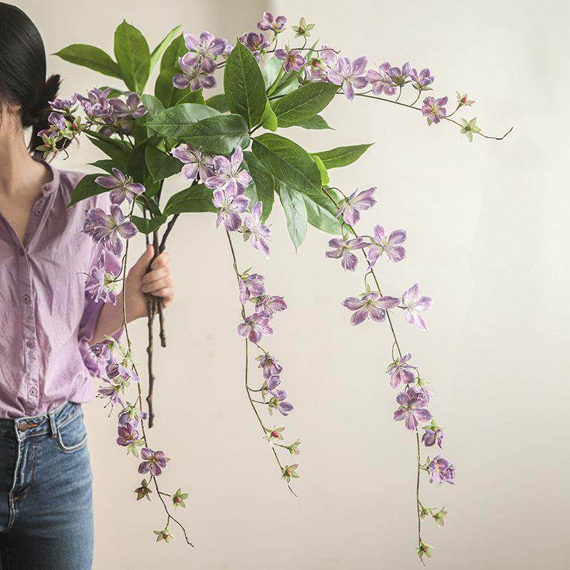 垂丝茉莉仿真花挂壁装饰假花客厅桌面插瓶花卉样板房民宿婚礼造景,家居饰品,仿真花/假花,淘宝优惠券,粉丝福利购,淘宝优惠卷