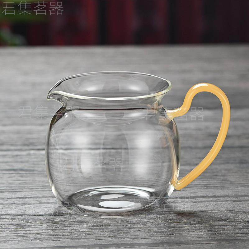 耐热玻璃公道杯带把圆满茶海高档家用分茶器小号透明匀杯茶具配件,餐饮具,公道杯,淘宝优惠券,粉丝福利购,淘宝优惠卷