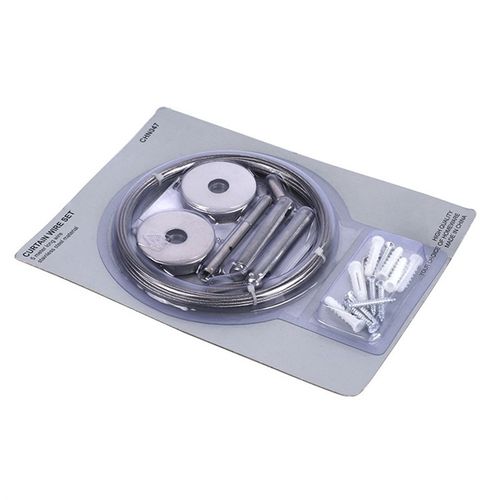 钢丝绳窗帘挂线轨道线拉绳阳台家用晾衣绳浴帘挂绳m