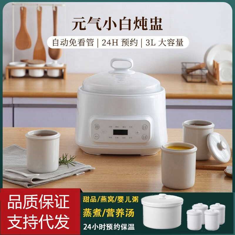 110V多功能电炖盅隔水炖家用煲汤炖汤大容量全自动陶瓷电炖盅