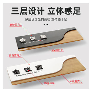 立体办公室门牌标识牌总经理室部门牌公司房间牌提示牌定制