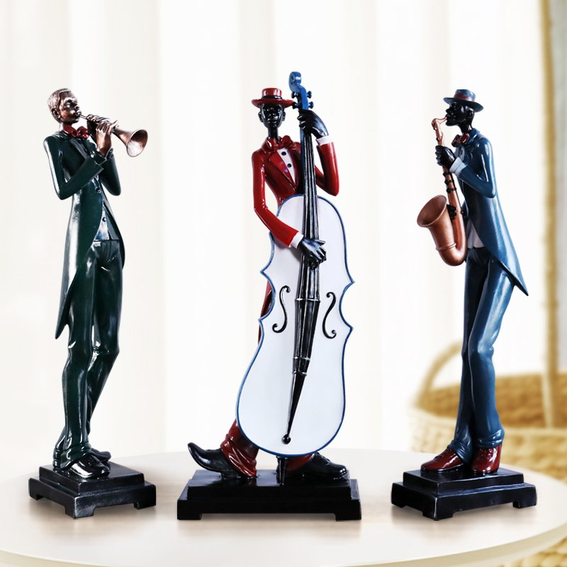 创意欧式抽象乐队人物现代客厅玄关电视柜酒柜装饰品摆设