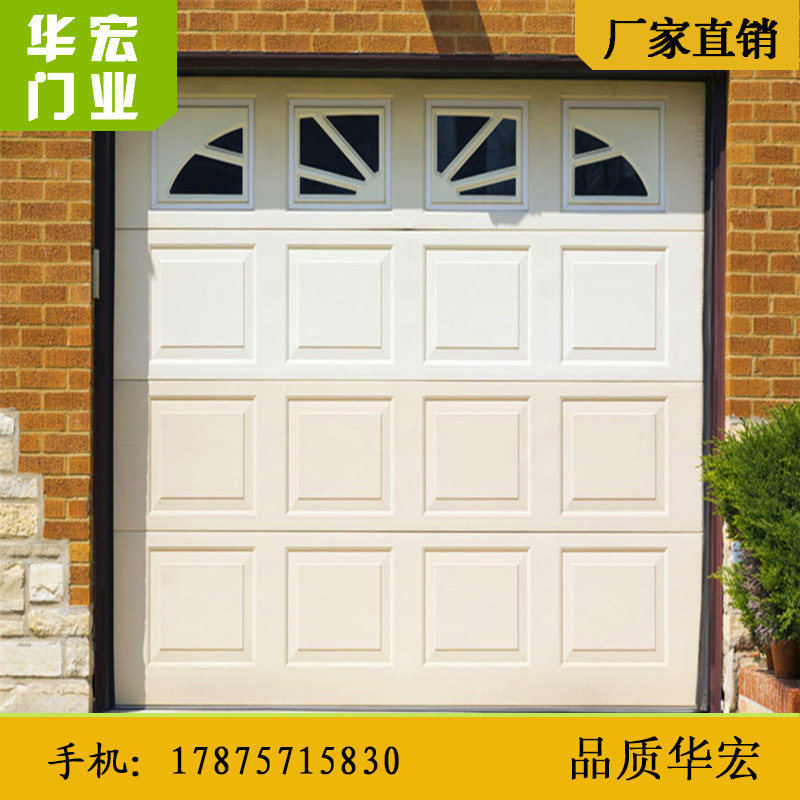 翻板门车库门钢质电动卷闸门别墅车库遥控门防盗门自动卷帘门