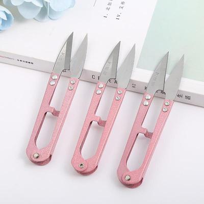 万得福 高碳钢U型弹簧纱剪 十字绣工具 服装裁缝线头剪