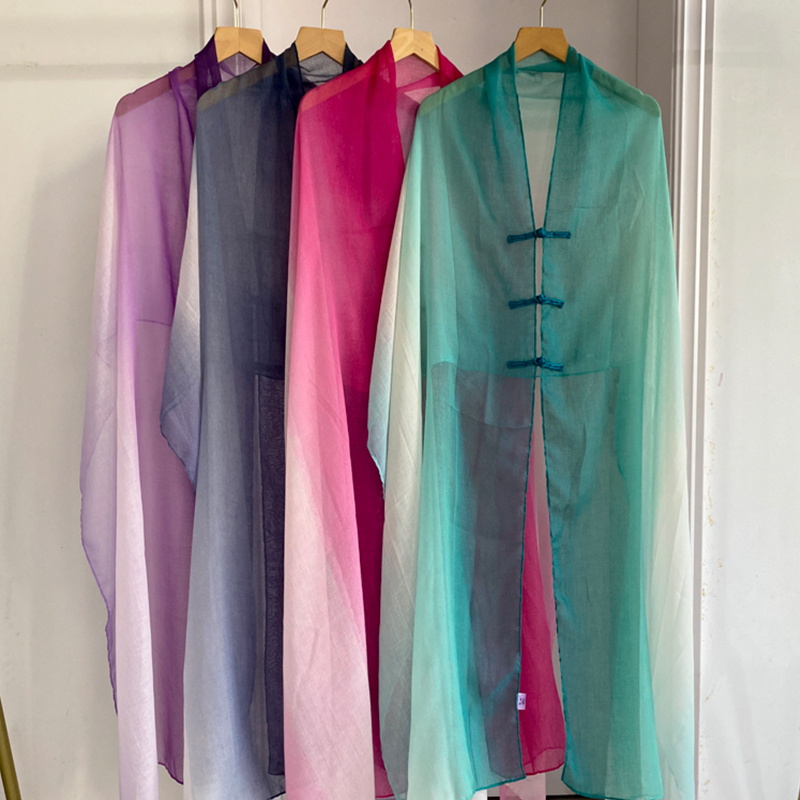 【宫佩】民族风沙漠旅行r度假夏季渐变色西北穿搭披肩女草原沙滩