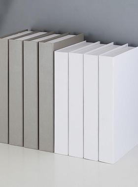 纯色假书装饰品摆件样板房客厅展厅摆设拍照道具模型黑白灰兰黄色