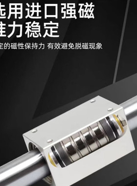 磁耦合无杆气缸RMS10 16 20 25 32 40*50X100200x300X400X500