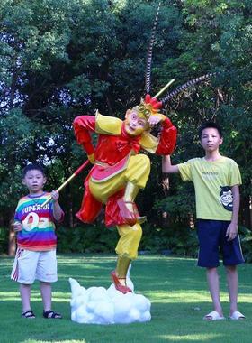 彷真孙悟空猪八戒猴子西游记人物玻璃钢雕塑模型庭院商场户外摆件