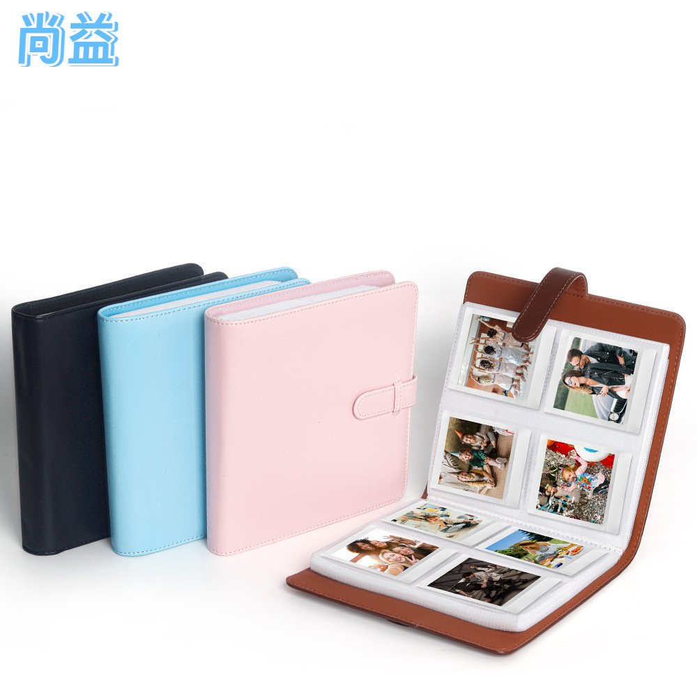 适用拍立得SQ1/6/10/20/40/SP-3纯色PU相册 288枚方形相片影集