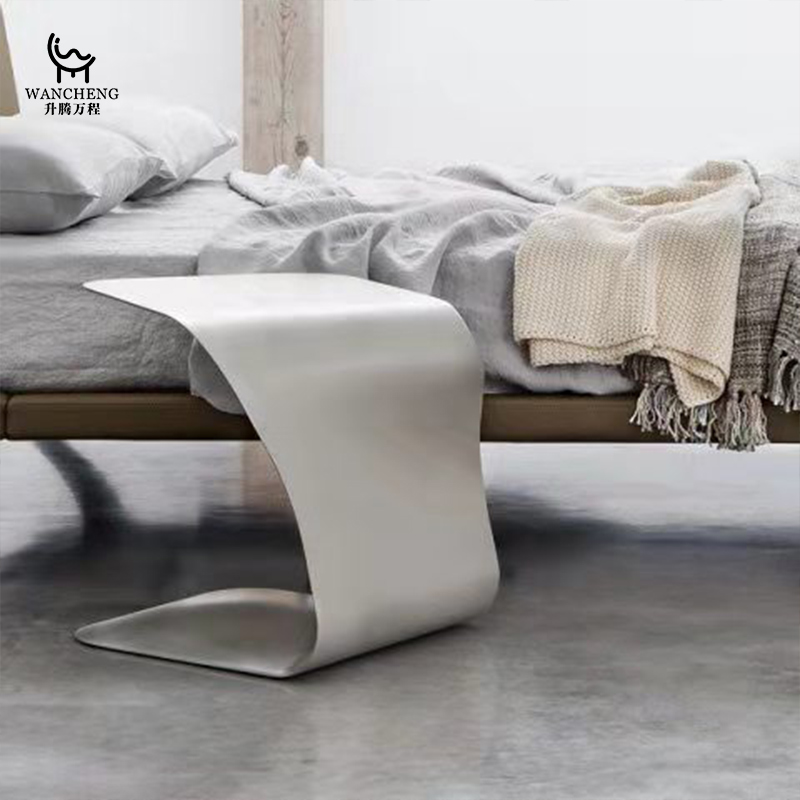 C型边几网红小茶几沙发侧边桌极简迷你床头柜角几小户型轻奢创意