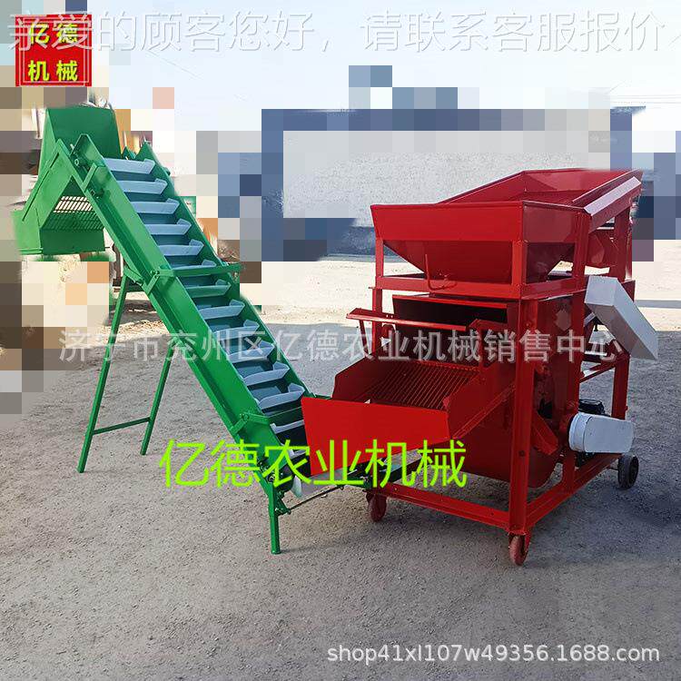 山东销农用花机生去石筛机自动装袋多层PGI震动选筛双风去热石筛