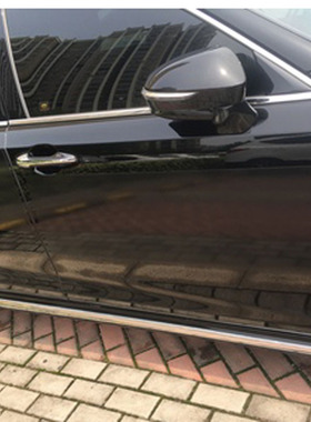 小车防碰撞黑白色磁力贴开门车身车门剐蹭磕碰防护垫遮挡车漆划痕