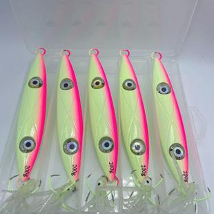 鱼铁板双光龙骨夜光刀鱼带鱼鲭鱼鲭鱼慢摇弦钩海渔船鱼饵