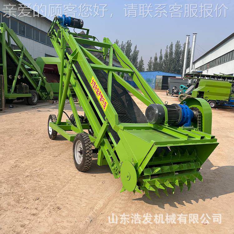 整压式五米升降草机牛羊WWD场稻草液饲料装取取机省人工平切面扒