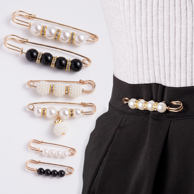 裤子裙子收腰别针固定衣服防走光胸口领口隐形别针扣子免缝胸针女