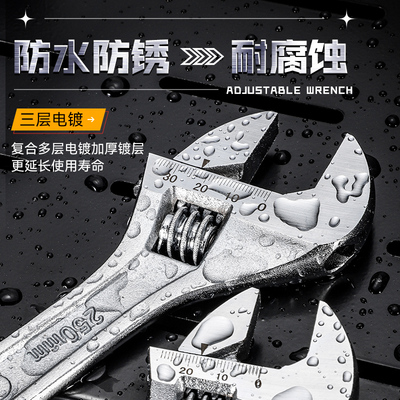 牛享新款加厚活动扳手