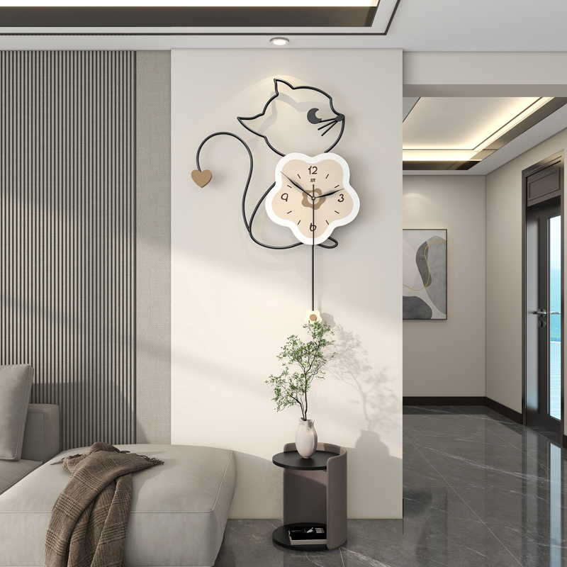 钟表挂钟客厅2023新款网红现代C简约家用时尚创意时钟挂墙餐桌挂