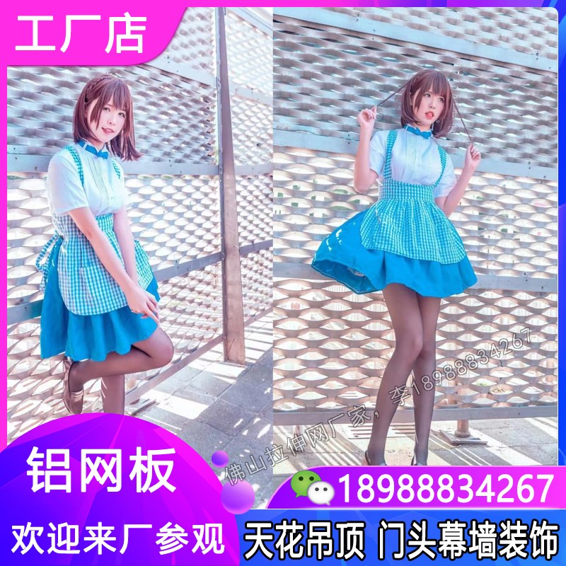 铝合金铝网板g拉伸网板天花吊顶菱形装饰外墙铝单板金属网幕墙定