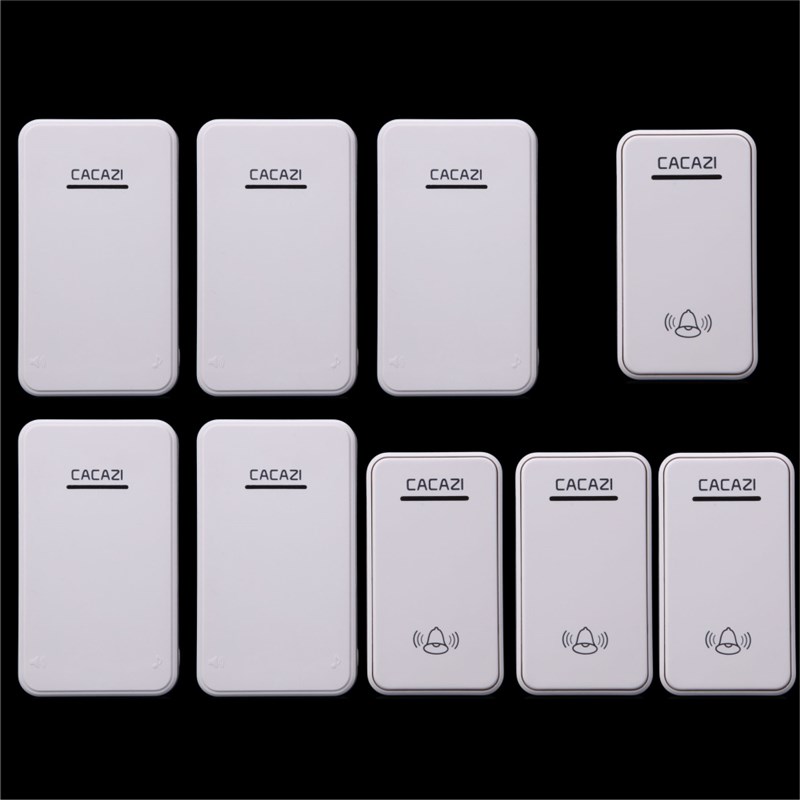 无线门铃4拖e4 4拖5 4拖6交流直流遥控门铃 防水家用免电线呼叫器