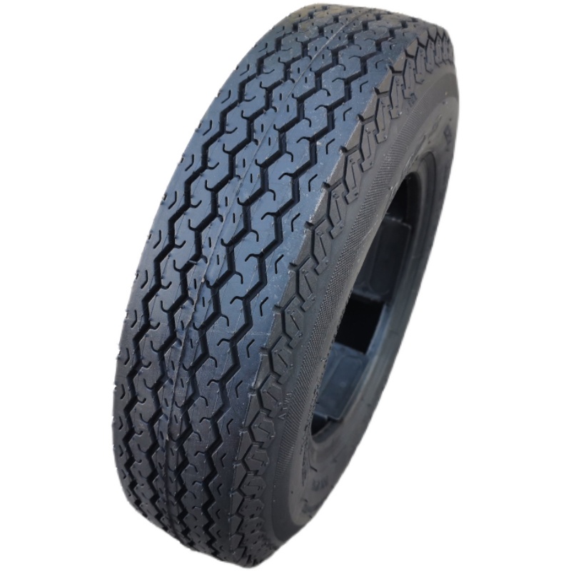 拖车轮胎4.80-8寸真空胎层载重A胎轮毂钢圈480一8清障车劈木机轮