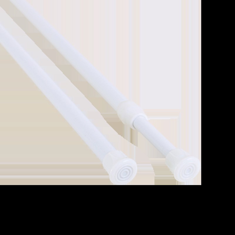 免打孔门帘伸缩杆不锈钢烤漆门帘杆卧室厨房Q卫生间窗帘杆晾衣杆