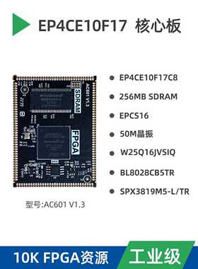 Ep4Ce6/Ep4Ce10 Fpga印孔芯板开发板工业级小美格Ac601