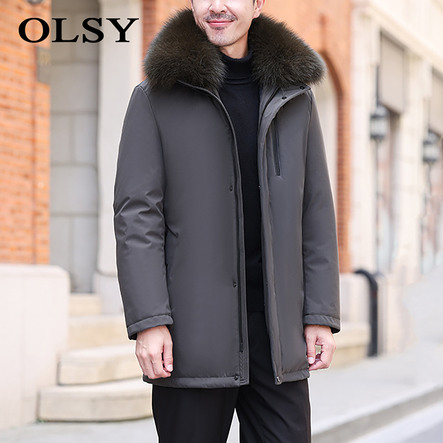 男士可脱卸羽绒内胆羽绒服