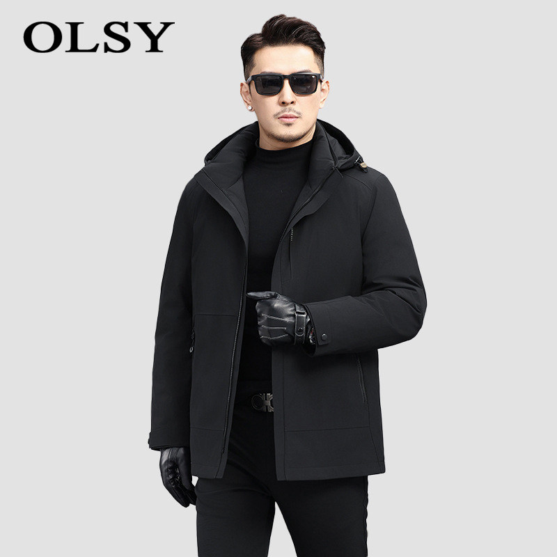 鹅绒拆卸内胆男士羽绒服