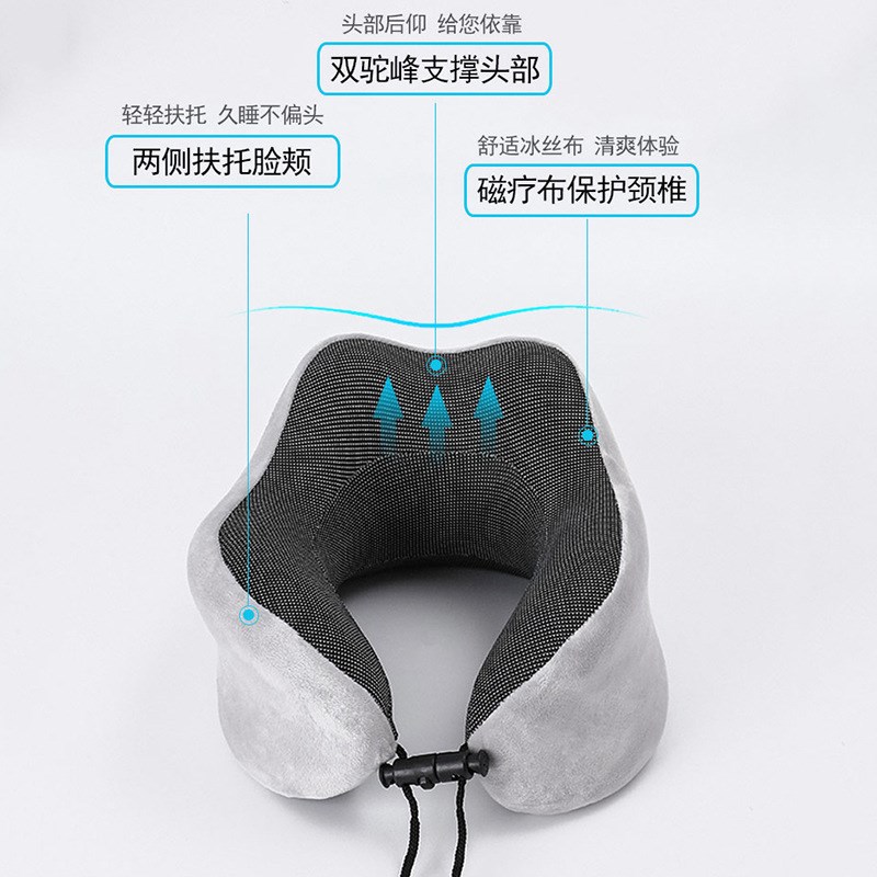 u型颈枕旅游便携脖子靠枕飞机高铁护脖子记忆棉午睡U形头枕可拆洗