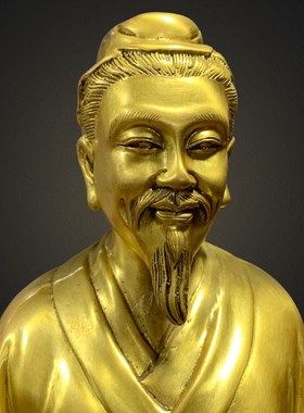 善缘堂铜像华佗像古代医学圣人外科鼻祖药王扁鹊铜像家用摆件